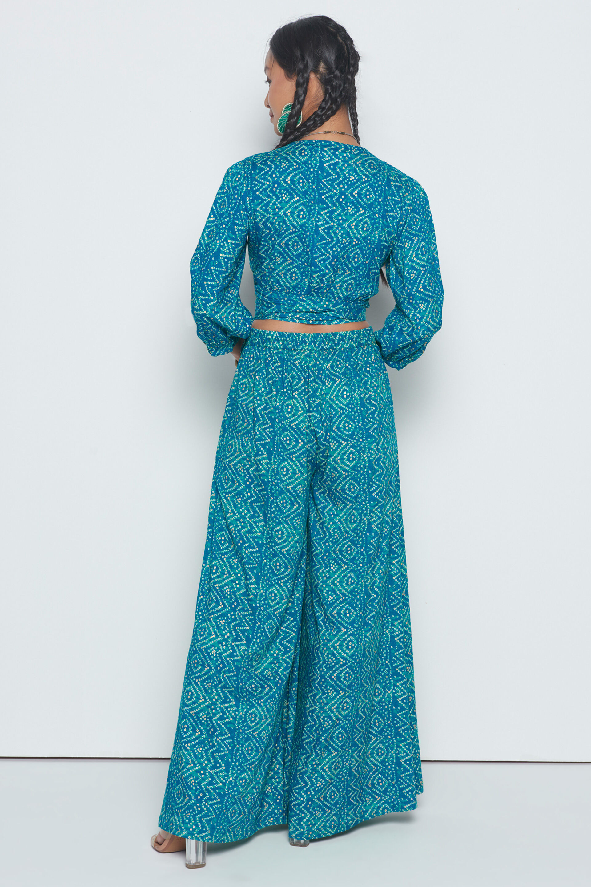 Teal Visose Co-ord Set, Teal, image 6
